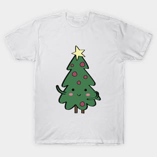 Cute xmas tree illustration T-Shirt